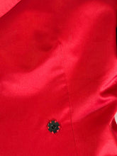 Load image into Gallery viewer, Dolce & Gabbana S/S 2001 Red Silk Tie Waist Blazer