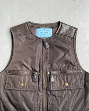 Load image into Gallery viewer, Brown Prada 1994 Utility Vest