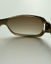 Load image into Gallery viewer, Gucci Green Shield Sunglasses