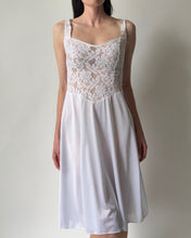 Load image into Gallery viewer, Vintage White Lace Slip Dress