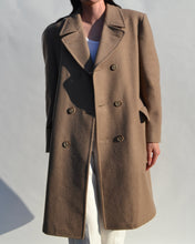 Load image into Gallery viewer, Vintage Tan Wool Coat
