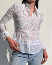Load image into Gallery viewer, D&G White Long Sleeve Top