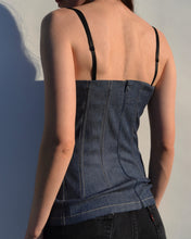 Load image into Gallery viewer, Vintage Dolce & Gabbana Blue Denim Corset Top