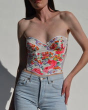 Load image into Gallery viewer, Christian Dior Pleated Floral Vintage Bustier