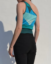 Load image into Gallery viewer, Gianni Versace One Shoulder Geometric Knit Top