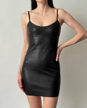 Load image into Gallery viewer, Black Prada Leather Mini Dress