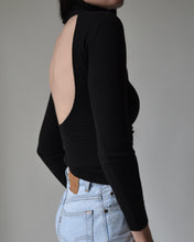Load image into Gallery viewer, Vintage Black Dolce & Gabbana Open Back Turtleneck