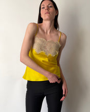 Load image into Gallery viewer, Dolce & Gabbana Yellow Silk Lace Camisole