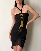 Load image into Gallery viewer, 2004 Gucci by Tom Ford Black Halter Dress