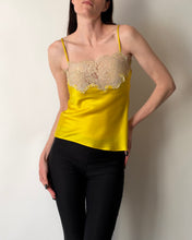 Load image into Gallery viewer, Dolce & Gabbana Yellow Silk Lace Camisole