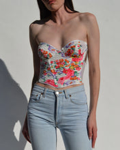 Load image into Gallery viewer, Christian Dior Pleated Floral Vintage Bustier
