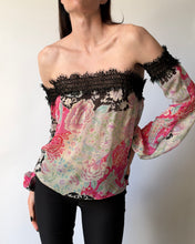 Load image into Gallery viewer, Emmanuel Ungaro Floral Off-Shoulder Top