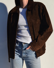 Load image into Gallery viewer, Vintage Chocolate Brown Suede Jacket