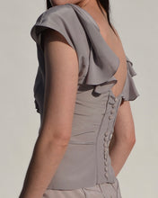 Load image into Gallery viewer, S/S 2003 Yves Saint Laurent by Tom Ford Silk Floral Appliqué Blouse