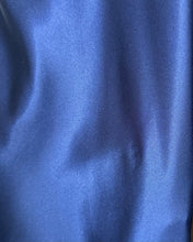 Load image into Gallery viewer, Vintage Royal Blue Satin Slip Dress