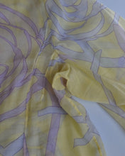 Load image into Gallery viewer, Authentic Chanel Yellow Sheer Button Up Blouse