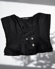 Load image into Gallery viewer, Dolce & Gabbana Black Strapless Corset Top