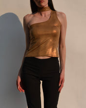 Load image into Gallery viewer, Vintage One Shoulder Bronze Top
