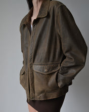 Load image into Gallery viewer, Vintage Danier Brown Distressed Leather Jacket
