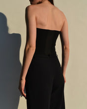 Load image into Gallery viewer, Vintage Gucci Black Strapless Crop Top
