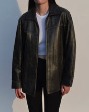 Load image into Gallery viewer, Kenneth Cole Distressed Leather Jacket
