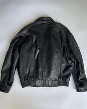 Load image into Gallery viewer, Vintage Danier Black Leather Bomber Jacket
