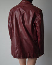 Load image into Gallery viewer, Burgundy Danier Leather Blazer
