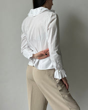 Load image into Gallery viewer, Ralph Lauren White Ruffled Button Up
