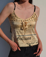 Load image into Gallery viewer, John Galliano 2004 Newpaper Print Top
