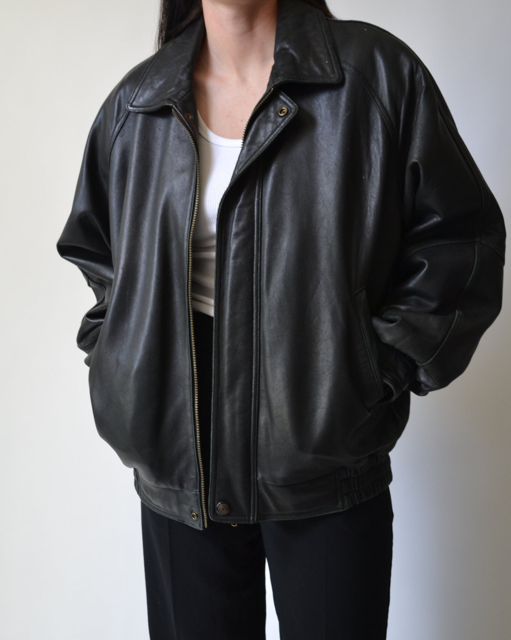 Danier leather shop bomber jacket