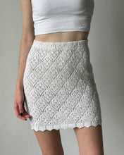 Load image into Gallery viewer, Vintage Cream Crochet Skirt
