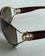 Load image into Gallery viewer, Gucci Crystal GG Gradient Sunglasses
