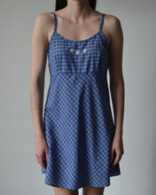 Load image into Gallery viewer, Vintage Blue Gingham Dress

