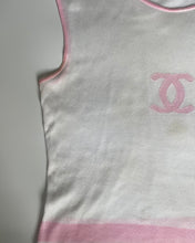 Load image into Gallery viewer, Chanel Circa 2000 White &amp; Pink Knit Top
