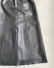 Load image into Gallery viewer, Black Danier Leather Maxi Skirt
