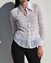 Load image into Gallery viewer, D&amp;G White Long Sleeve Top
