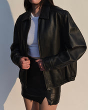 Load image into Gallery viewer, Leather Bomber Jacket
