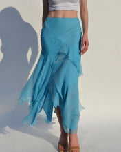 Load image into Gallery viewer, Christian Dior S/S 2005 Blue Layered Skirt
