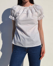 Load image into Gallery viewer, Vintage White Short Sleeve Top
