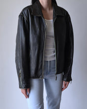 Load image into Gallery viewer, Vintage Distressed Leather Motorcycle Jacket
