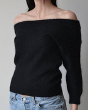 Load image into Gallery viewer, Vintage Black Angora Sweater
