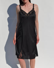 Load image into Gallery viewer, Vintage Black Slip Dress
