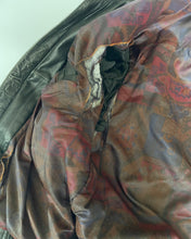 Load image into Gallery viewer, Danier Black Distressed Leather Bomber
