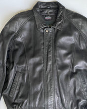 Load image into Gallery viewer, Vintage Danier Black Leather Bomber Jacket
