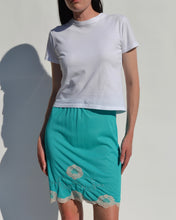 Load image into Gallery viewer, Vintage Teal Slip Skirt
