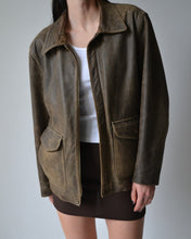 Load image into Gallery viewer, Vintage Danier Brown Distressed Leather Jacket
