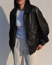 Load image into Gallery viewer, Classic Black Vintage Danier Leather Jacket
