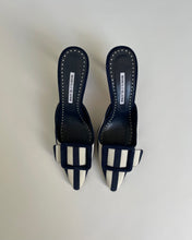 Load image into Gallery viewer, Manolo Blahnik Striped Mules
