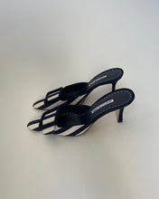 Load image into Gallery viewer, Manolo Blahnik Striped Mules
