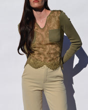 Load image into Gallery viewer, Valentino S/S 2003 Runway Lace Knit Top
